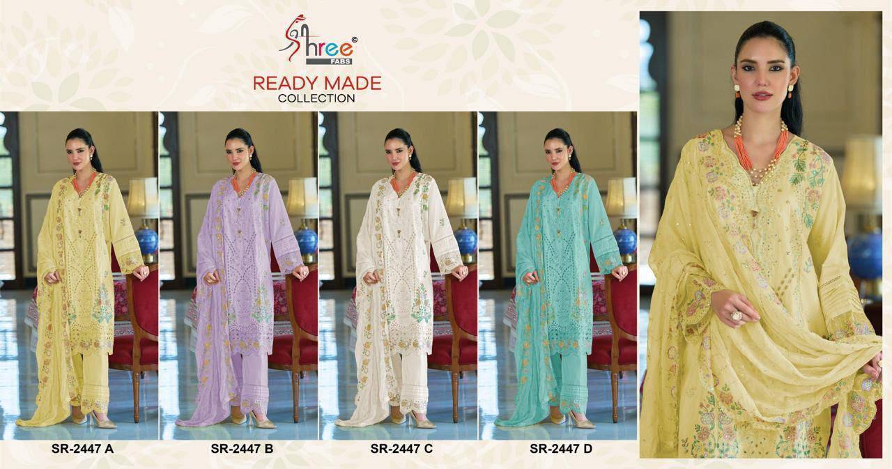 SR-2447 by Shree Fabs 2447 A to 2447 D series 